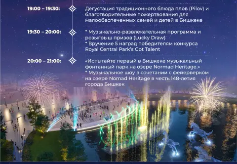 Программа 148-го юбилейного фестиваля города Бишкек