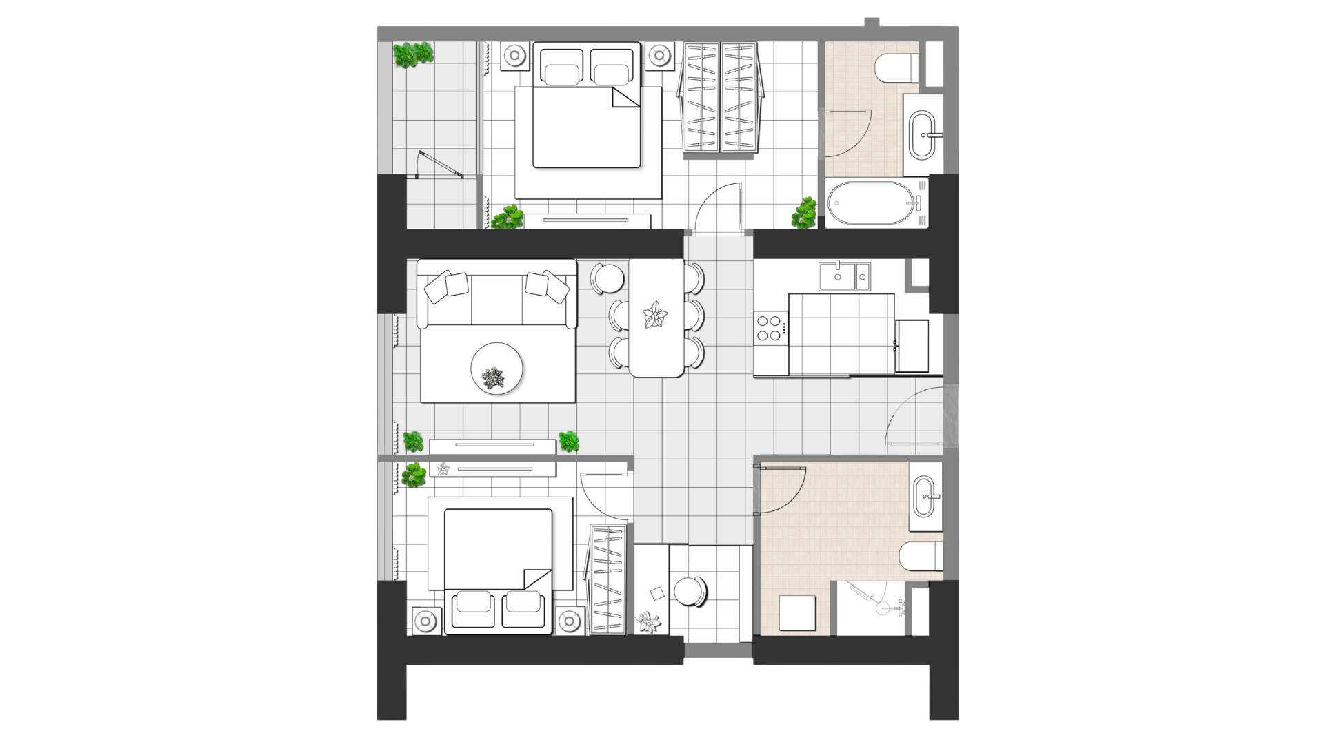 2BR +