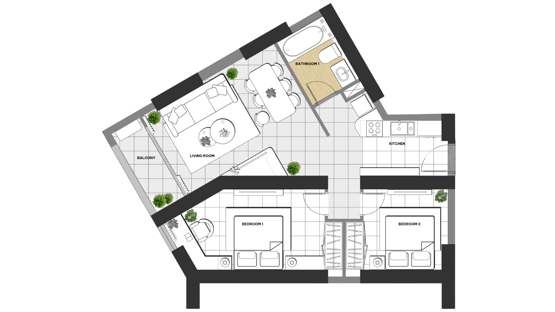 1BR +